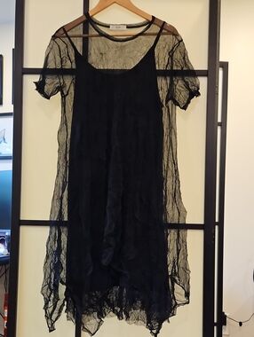 Designer Overlay Dress